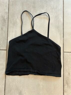 Free People Intimately High Neck Top — Black